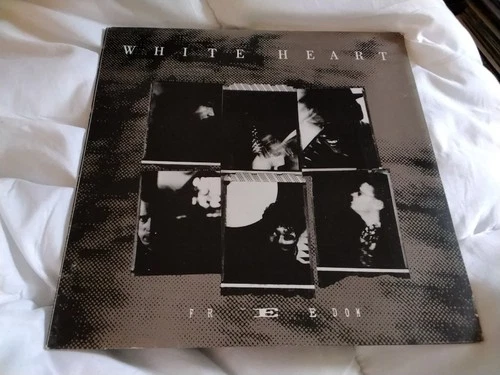 White Heart -Freedom -12" Vinyl LP, Lyric Ins-SPR1194 EU Rel Made In UK-1989 Ex+
