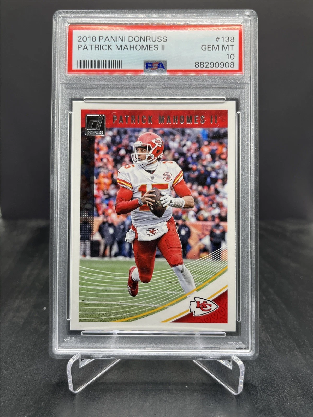 Patrick Mahomes trading card