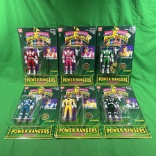 Full Set Of 6 Bandai Mighty Morphin Power Rangers Auto Morphin 1994 NIB Vintage