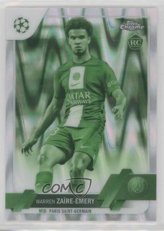 2022 Topps Chrome UCC Night Vision RayWave 135/225 Warren Zaire-Emery Rookie RC