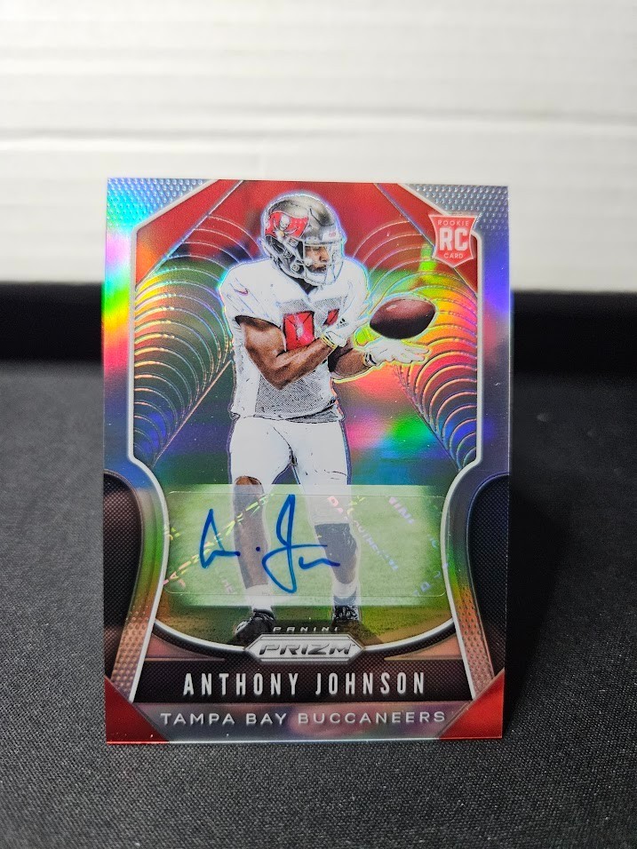 2019 Prizm Anthony Johnson #370 Silver Prizm Auto Rookie Buccaneers RC