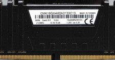 Corsair CMK16GX4M2A2133C13 DDR4 8GB (1x8GB) UDIMM Desktop Memory 2133MHz RAM