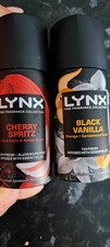 Image of 2 x 35ml Lynx Travel Size Deodorant Body Spray Cherry Spritz & Black Vanilla