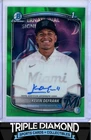 2025 Bowman Chrome 1st Kevin Defrank Prospect Auto Green Lava #25/99 Z969