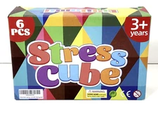 Liquilamii Stress Cube-6 Pack | Sensory Fidget Toy for Ages 3+ Squishy 1.58"