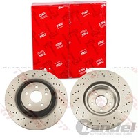 2X TRW Bremsscheiben 350Mm BelÜFtet Gelocht Vorne Passend FÜR MERCEDES-BENZ