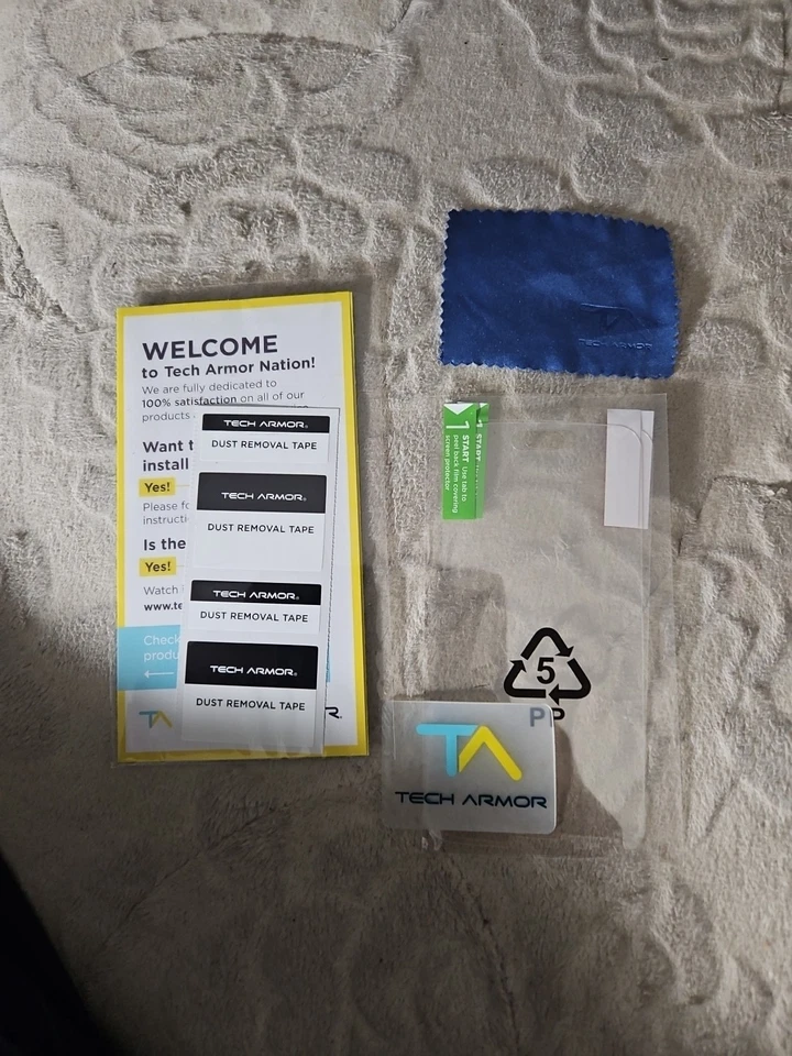 NEW Tech Armor Screen Protector (2) HD Ballistic Glass fits Samsung Galaxy S5  - Image 3 of 3