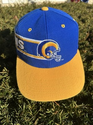 Vintage Los Angeles Rams Drew Pearson Wrap Around Wool SnapBack Hat Cap NFL 90s