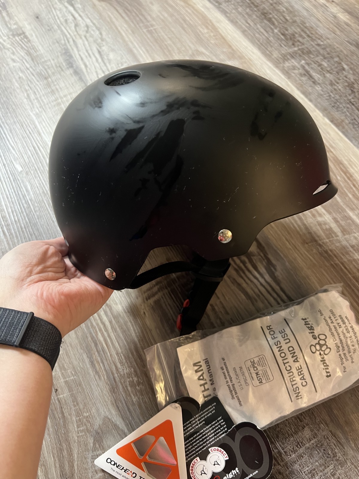 Black Helmet Small Medium Sm/med Sk-581 Nwt