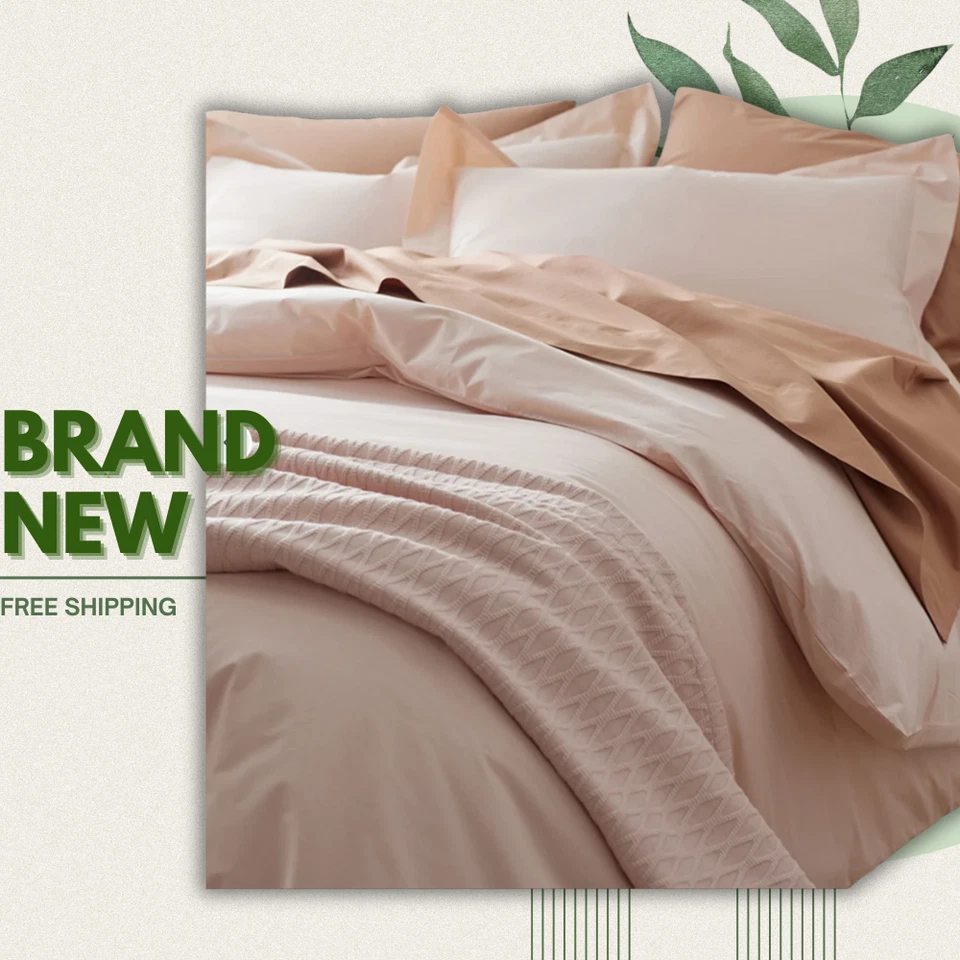 NEW Company Store Classic Cool Cotton Percale Bed Sheet Set; Full & Queen Size - Image 2 of 3