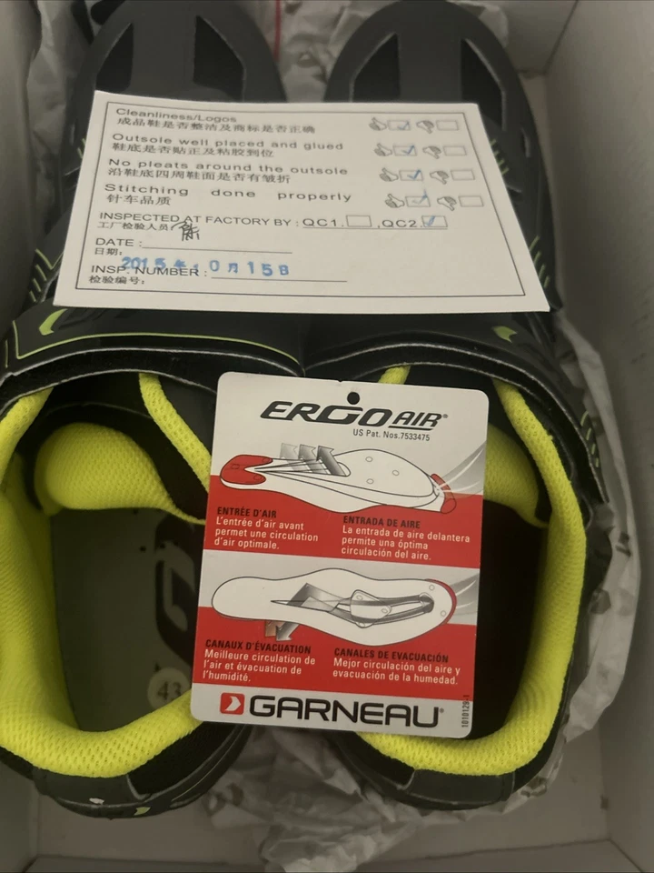 Zapatos de ciclismo Louis Garneau cromados para hombre 9,5, excelente estado con caja Foto 3 de 4