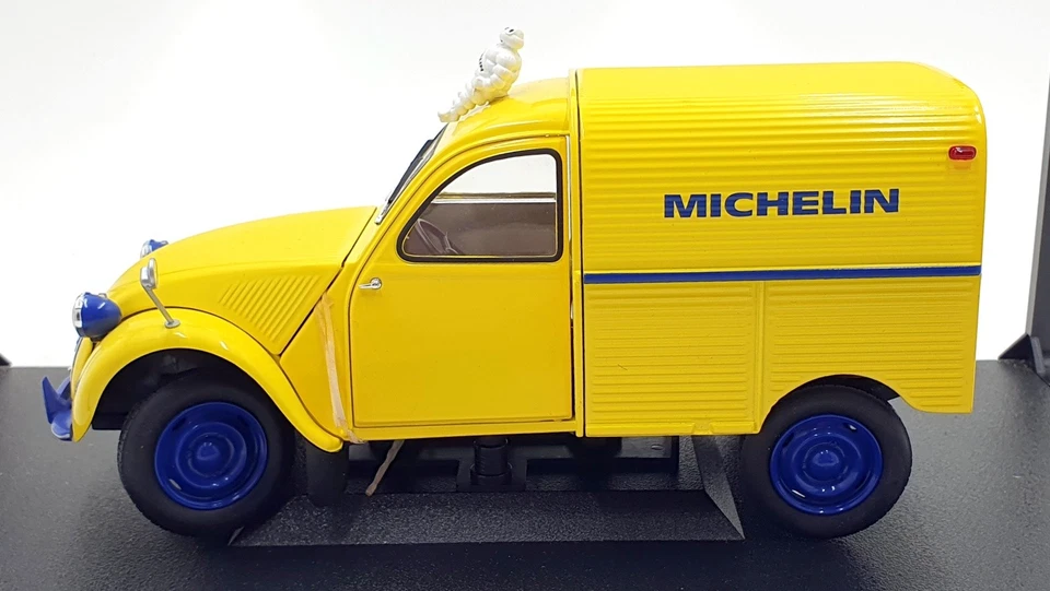 Norev 1/18 Scale 181502 - Citroen 2CV Fourgonnette Michelin Avec Bibendum Yellow - Image 3 of 4