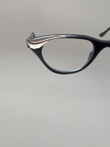 Blue vintage Tura cat-eye glasses Aluminum Feather 1950s 5.5 Feather Detail - Picture 8 of 12