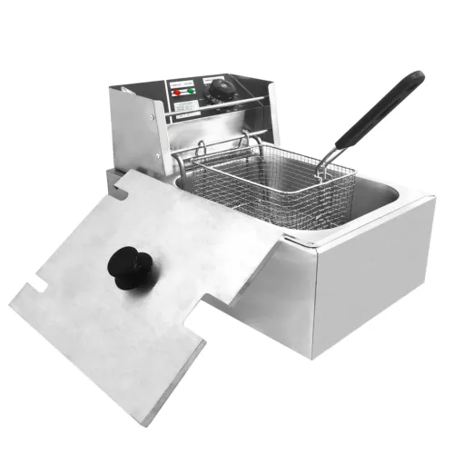 2500W Commercial Electric Deep Fryer 6L Single Tank Commercial XL Fry Basket