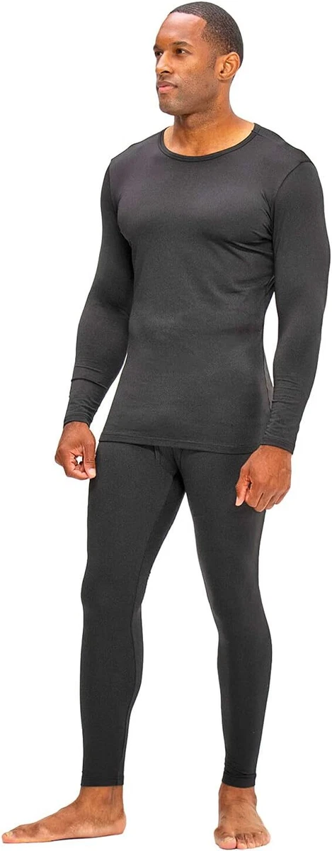 DEVOPS Men's Thermal Underwear Long Johns Set with Fleece Lined