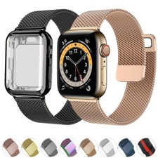 Cover Stainless Steel Strap Protective 40/44/41/45mm For Apple Watch Series 9-1