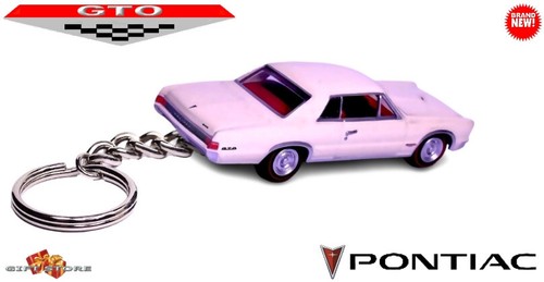 🎁🚦🐯 RARE KEYCHAIN 65~66~67 WHITE PONTIAC GTO CUSTOM Ltd Ed.💕GREAT GIFT💕🎁 - Picture 2 of 11