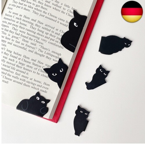 NOPKESV 12 Magnetische Lesezeichen – Süße Katzen-Motive, Für Bücher, Als Geschenk