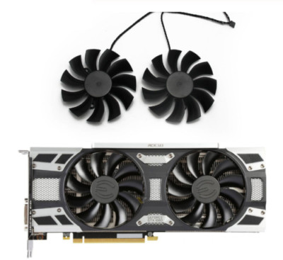 Pair Fans Cooling Fan For EVGA GTX 1080 1070 1060 GTX1060 GTX1070 GTX1080 VGA
