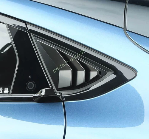 For Mustang Mach-E 2021-2024 Quarter Window Louver Shutter Side Vent Black - Picture 4 of 6