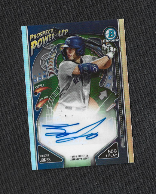 2024 Bowman Chrome Prospect Power-Up Autographs #PPASJ Spencer Jones 26/30