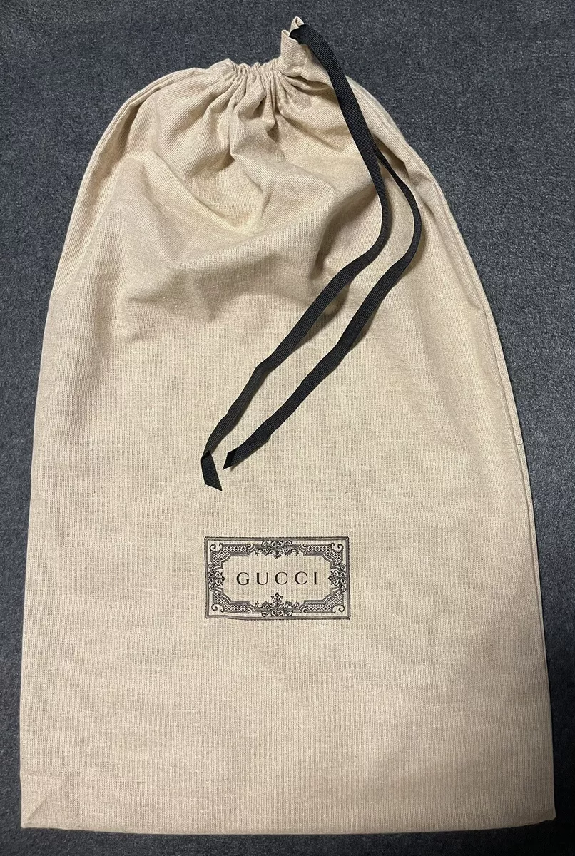 Ligner rester Gemme Authentic Gucci Large Size Dust Bag 13.5” x 23” Inches. New Collection |  eBay