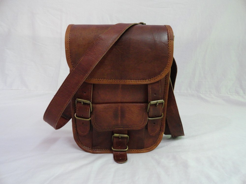 9 In Vintage Leather CrossBody Sling Bag Handbags Satchel Purse Messenger Bags
