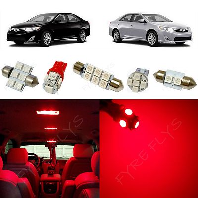 14x Red LED lights interior package kit for 2012-2018 Toyota Camry +Tool TC5R