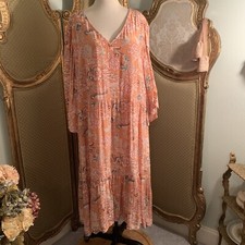 Couchel. Size 2XL. Rayon. Relaxed Fit. Ruffled. Lined. India. Tie. B103.