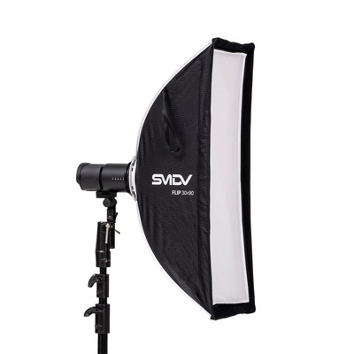 SMDV Speedbox Nemo Flip Striplight 30x90 cm für Kompaktblitzgeräte by