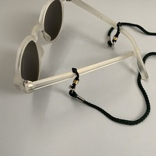 Brillen/ Sonnenbrillen/Maskenhalterband,5 Stück,d.-grün.Mit Karab.Haken