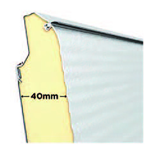 40mm Insulated Sectional Garage Door *RAL9005 BLACK* 2250mm/7ft6" wide - Picture 7 of 9