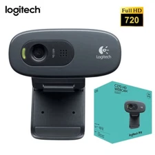 NEW IN BOX Logitech C270 HD mini Web Camera Cam, 720p (960-000694)