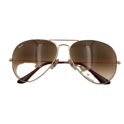 Ray Ban Sunglasses Aviator Gold Arista Brown Gradient 3025 001/51