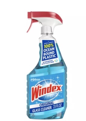 Windex Glass Cleaner, Original Blue, Spray Bottle, 23 fl oz...................70