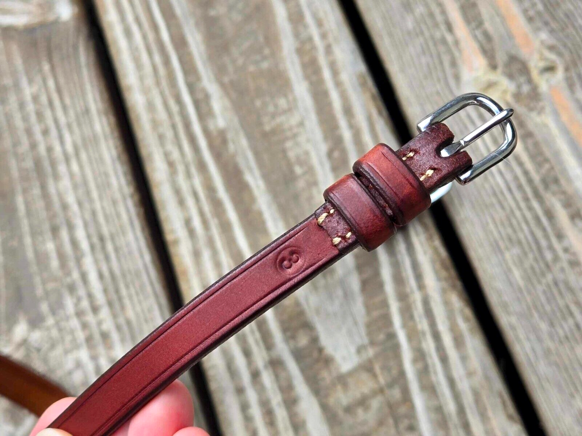 Caveson D'équitation CWD Museroile (noseband) CWD Fancy Stitch Padded Monocrown Crank - Taille 3 (Full) - Neuf Sans étiquettes, Léger Stockage Museroile Sellier équitation
