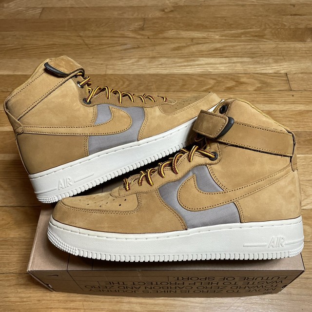 wheat air force ones high top