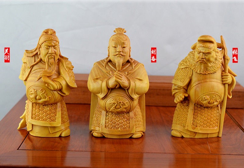 JX017 - 7x4 CM Stunning Boxwood Carving - Set of 3 Ancient