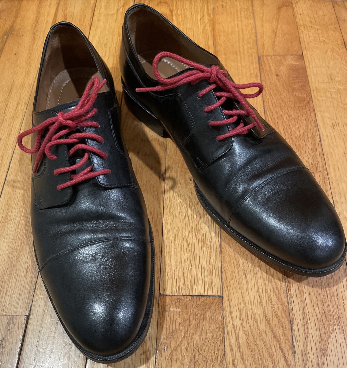 EUC Johnston & Murphy Men’s Dress Shoes JOHNSTON & MURPHY BLACK CAP TOE MEN main image 2