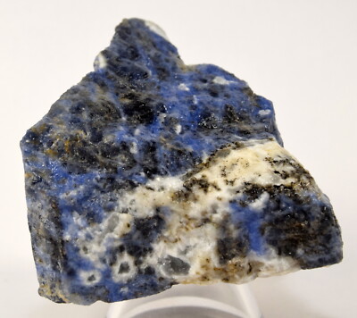 115g Blue Black White Sodalite Quartz Crystal Mineral Rough Raw