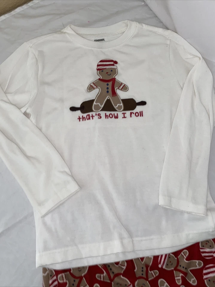 Праздничный комплект пижам для девочек 7-8 Gymboree Gingerbread Gymmies - Изображение 2 из 4