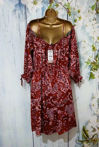 NEW NEXT COLD SHOULDER DRESS Size 20 , Long Sleeve Party Occasion Dress - Picture 7 of 9