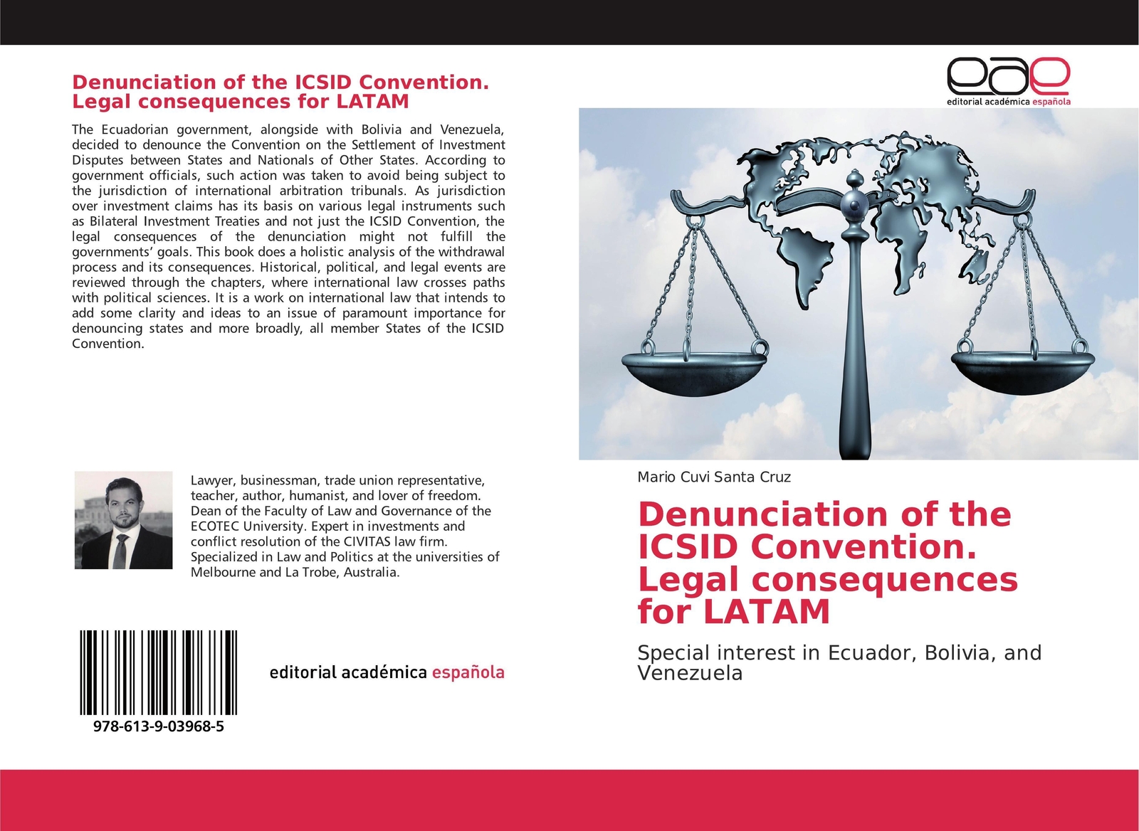 Mario Cuvi Santa Cruz | Denunciation of the ICSID Convention. Legal ...