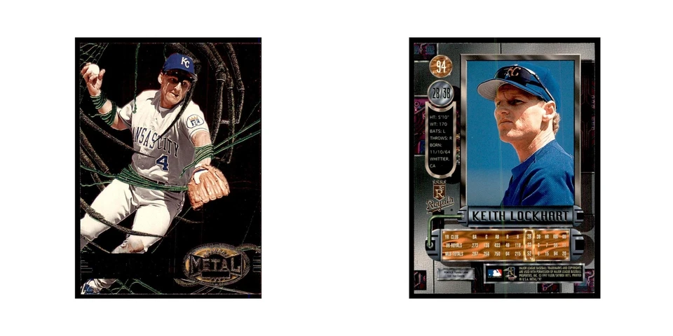 1997 Skybox Metal Universe Keith Lockhart Baseball Cards #94 - Image 3 of 3