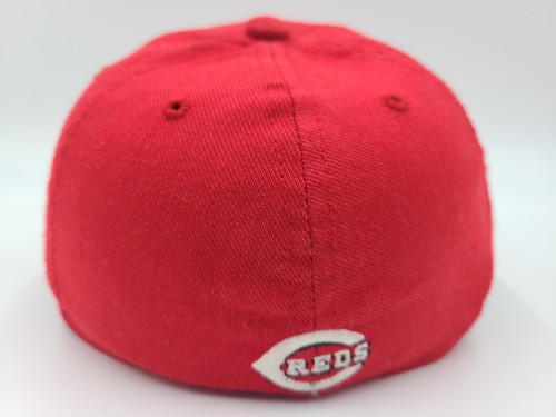 Kids Cincinnati Reds Twins Enterprise Flex Fitted Hat Cap Boys MLB Baseball Red - Picture 8 of 13