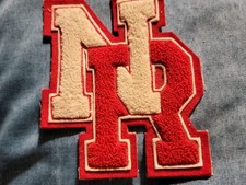 1940-50s Letterman Jacket Letters 'NR'