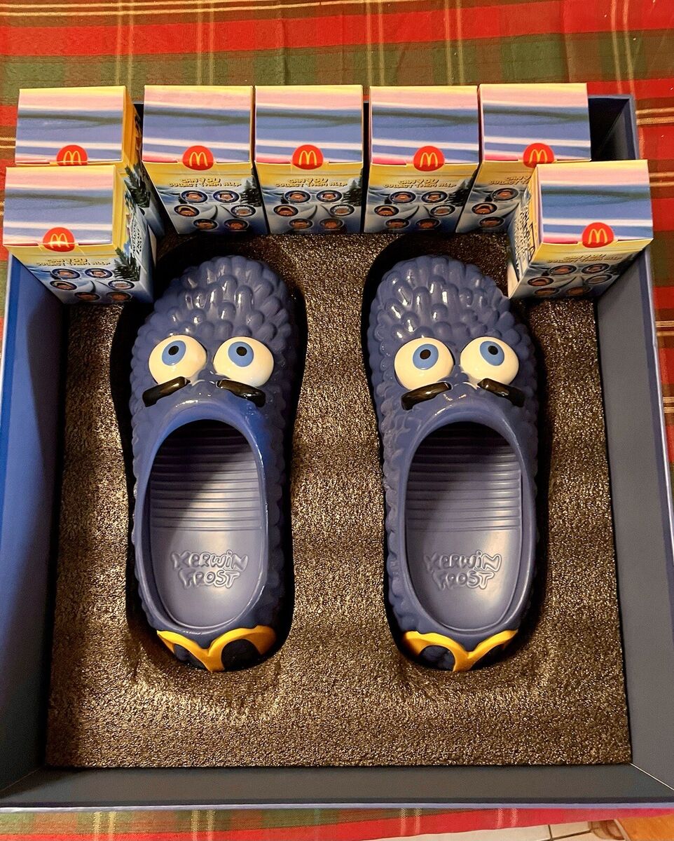 Kerwin Frost x McDonalds COLLAB Fry Guy Clog Size 10 BUNDLED w/ ALL 7 McNuggets Kerwin Frost x McDonalds COLLAB Fry Guy Clog Size 10 BUNDLED w/ ALL 7 McNuggets