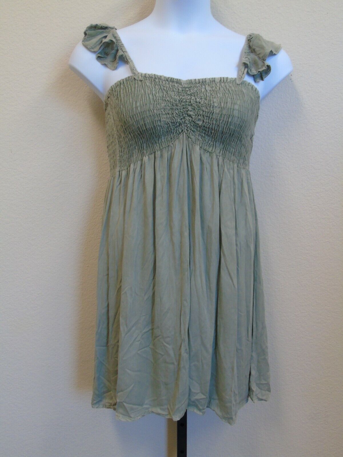 Size L Sage Colored Cap Sleeve Dress NW by Raviya Max 49% OFF Popular product Summer Strappy