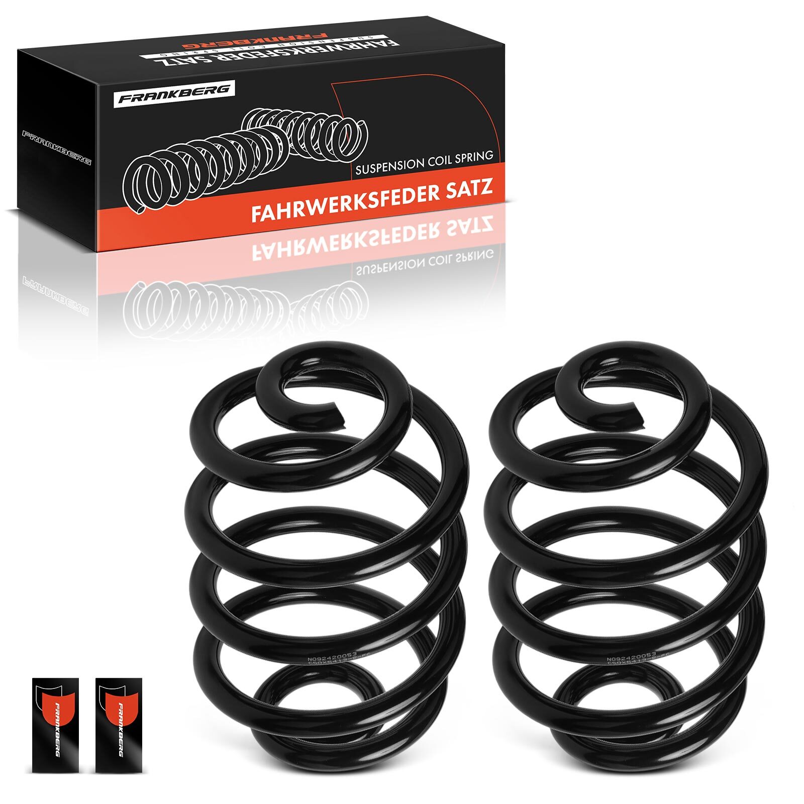 FRANKBERG 2x Coil Spring Set for Opel Omega B V94 2000-2003 Vauxhall Omega Rear