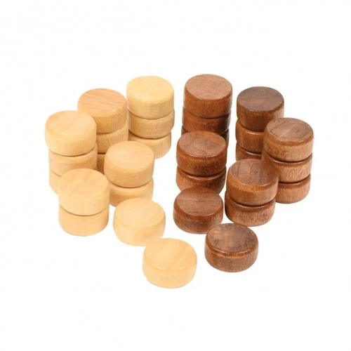 PHILOS Spielsteine für Backgammon - 17 x 8 mm